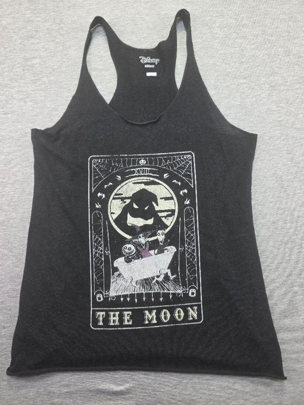 Disney Nightmare Before Christmas The Moon Tarot Card Racerback Tank